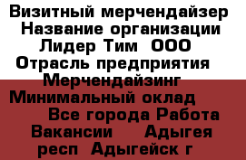 Визитный мерчендайзер › Название организации ­ Лидер Тим, ООО › Отрасль предприятия ­ Мерчендайзинг › Минимальный оклад ­ 18 000 - Все города Работа » Вакансии   . Адыгея респ.,Адыгейск г.